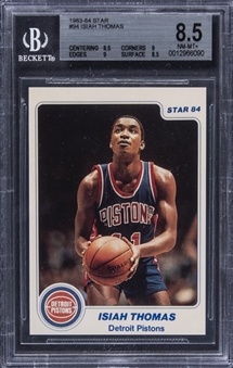1983-84 Star #94 Isiah Thomas Rookie Card – BGS NM-MT+ 8.5
